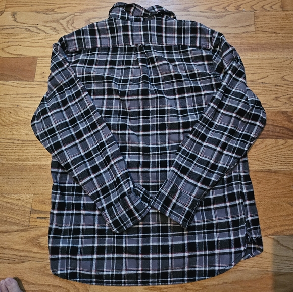 Jachs Heavy Button Up Flannel Shirt, Large - Picture 7 of 7